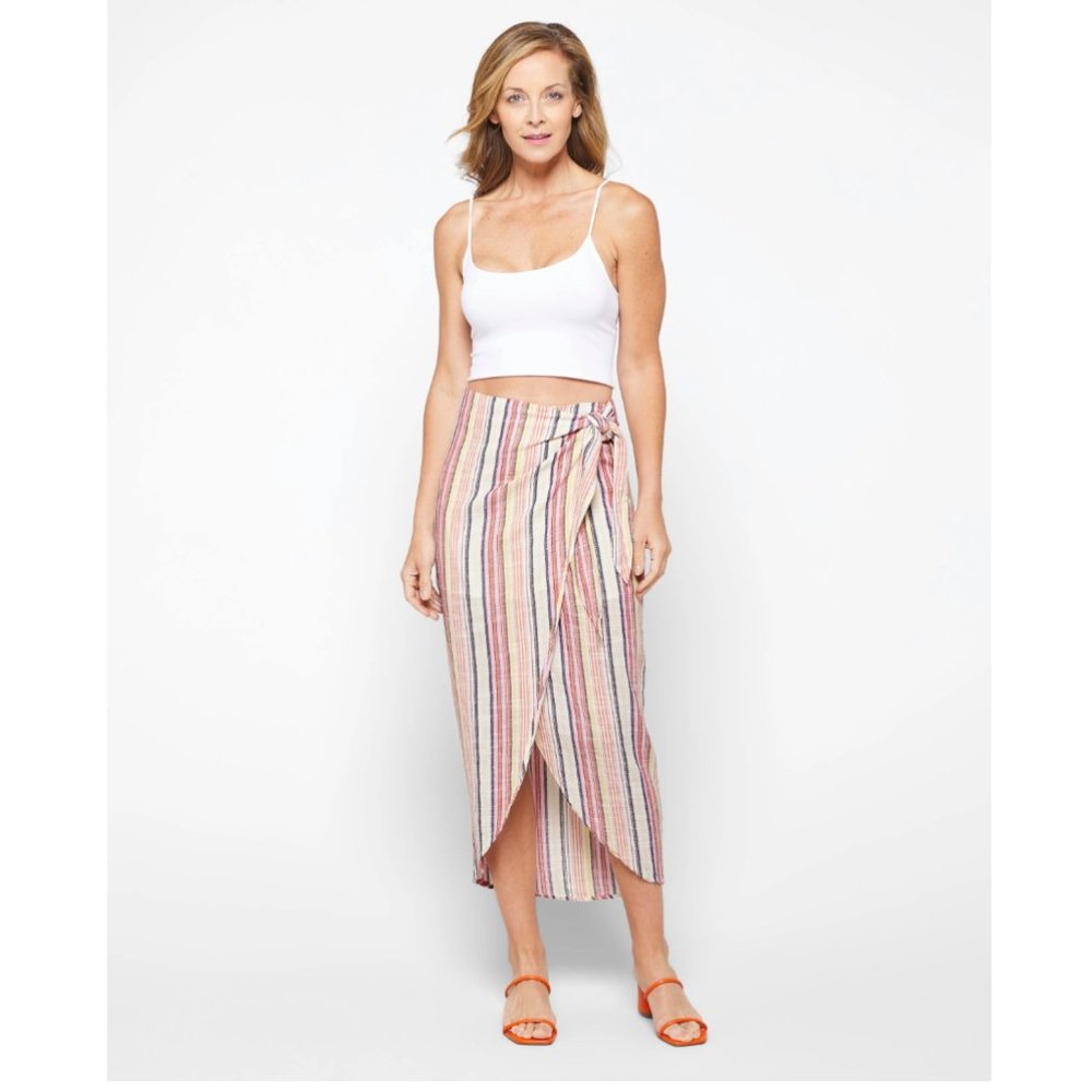 Free People Aubrey Sarong Skirt in Multi Combo - Picture 2 of 9